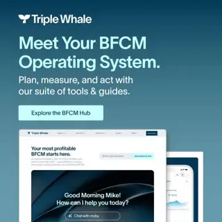 Triple Whale Meta ad: Plan Your Most Profitable BFCM, All in One Free Hub