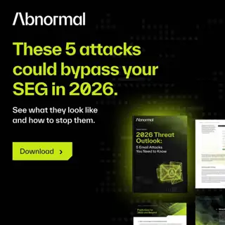 Abnormal AI Meta ad: Get Your Copy of the 2026 Threat Outlook report