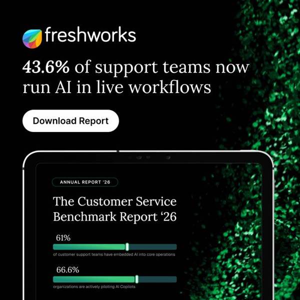 Freshworks Meta ad: Get the 2026 AI adoption benchmarks for support
