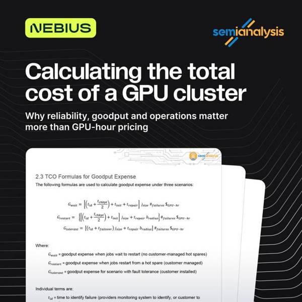 Nebius Meta ad: The Economics of AI Clusters, Explained