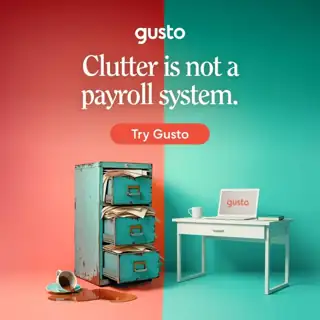 Gusto Meta ad: Payroll without the mess.
