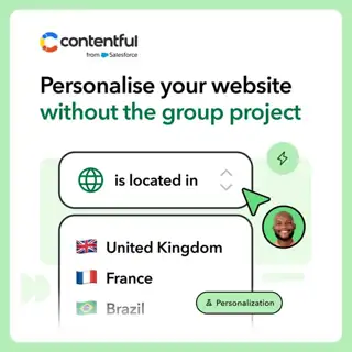Contentful Meta ad: Try the personalization workflow built for full-stack marketers