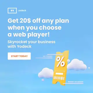 Yodeck Meta ad: Flexible (several images)