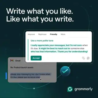 Grammarly Meta ad: Be a Better Writer, Starting Today