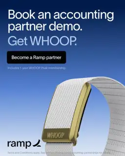 Ramp Meta ad: Free WHOOP for Accounting Partners