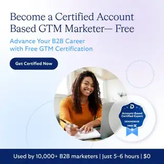 Demandbase Meta ad: Advance Your B2B Career with Free ABM Certification from Demandbase