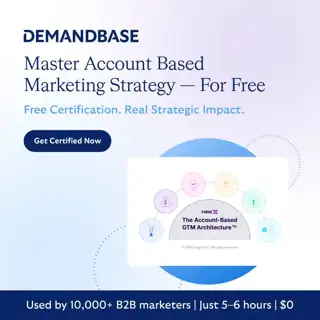 Demandbase Meta ad: Master Account-Based Marketing Strategy — Free Certification for B2B Marketers