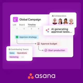 Asana Meta ad: Reach more goals with Asana