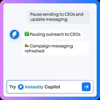 Instantly X ad: Campaign Launch? Done.