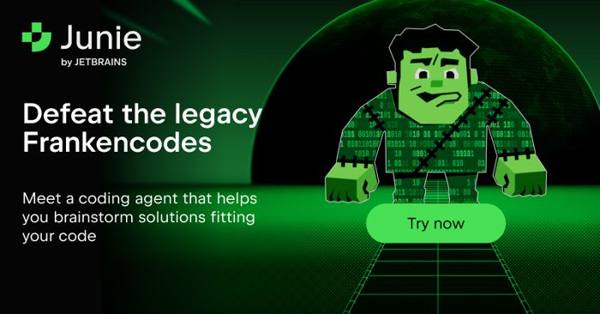 JetBrains X ad: Try Junie now